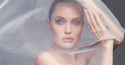 angelina jolienaked|Angelina Jolie Embraces Body, Poses Nude For Magazine.